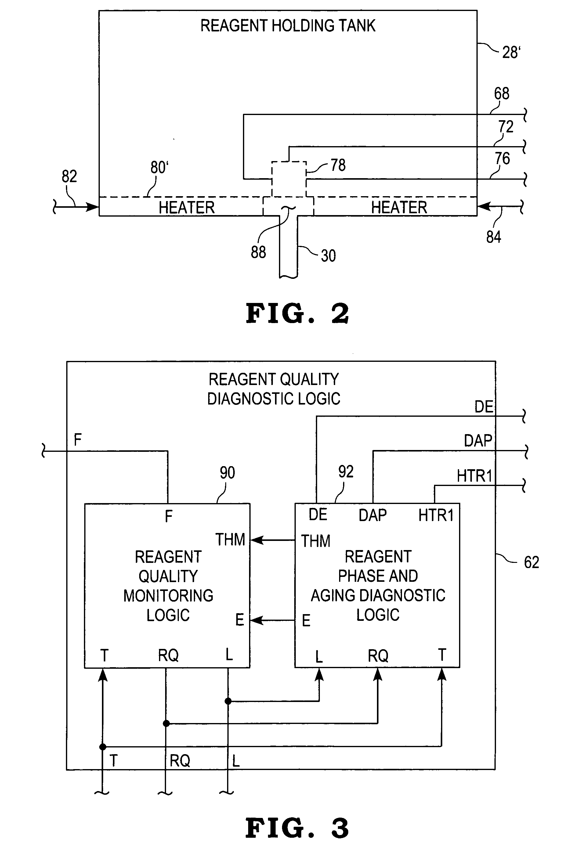 System for diagnosing reagent solution quality