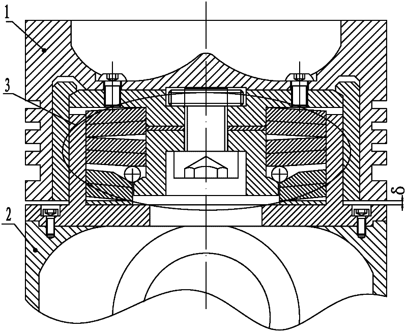 Improved variable compression ratio piston for internal combustion engine