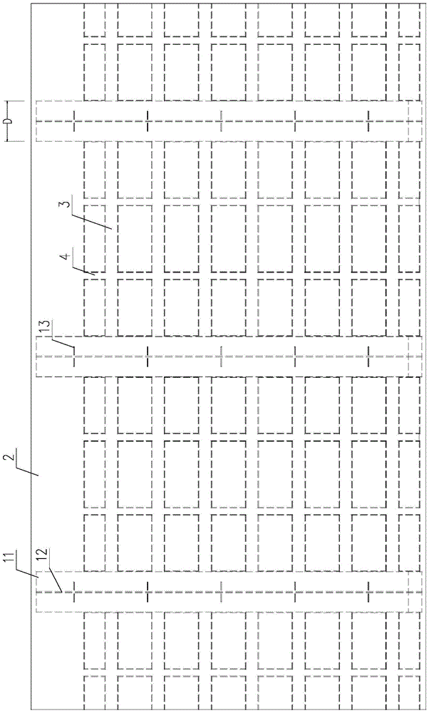 Bridge deck unit without transverse surface tension joints, bridge structure and its construction method