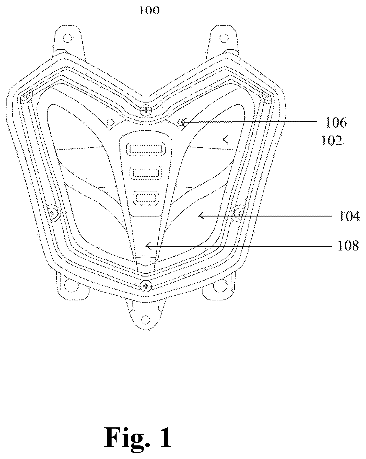 Automobile headlight assembly