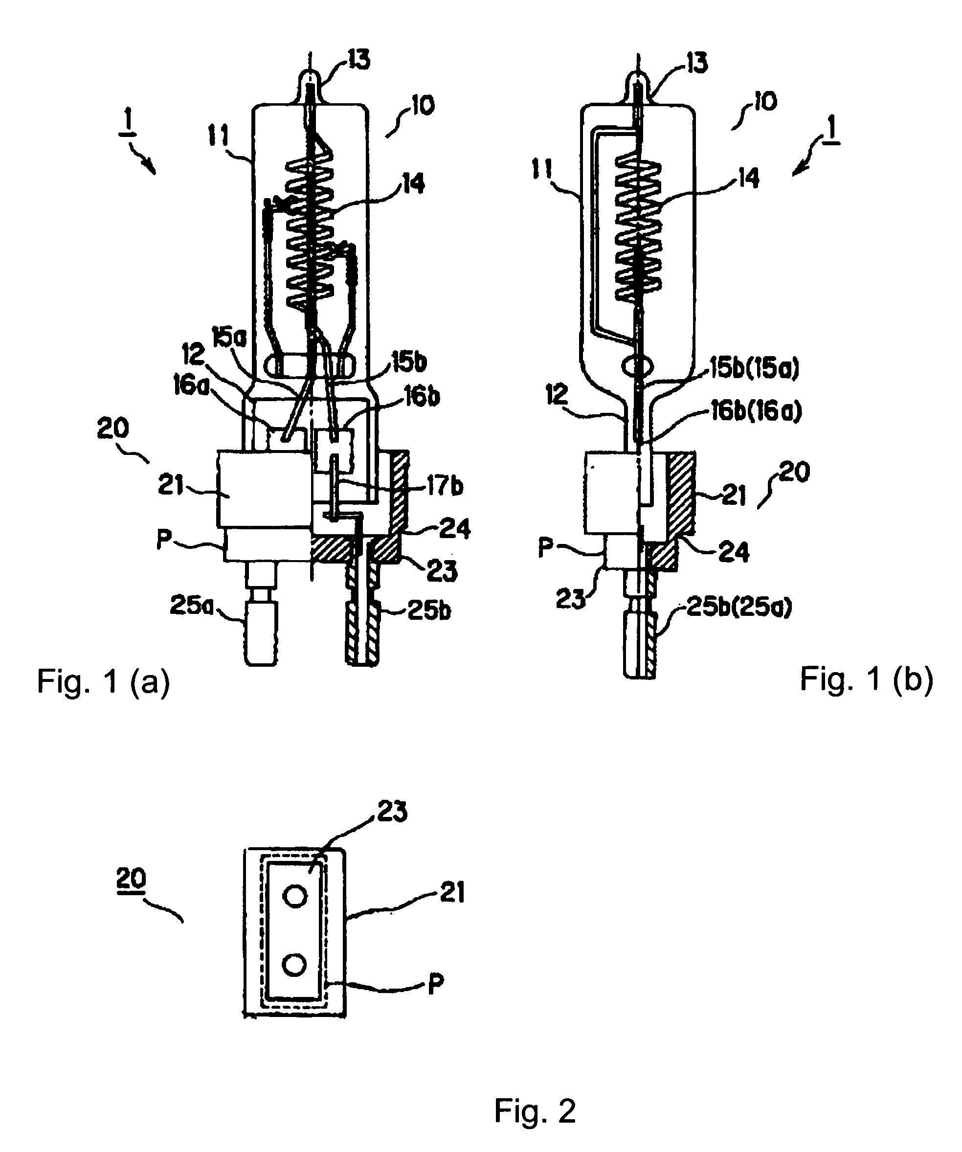 Lamp arrangement with a lamp and a base