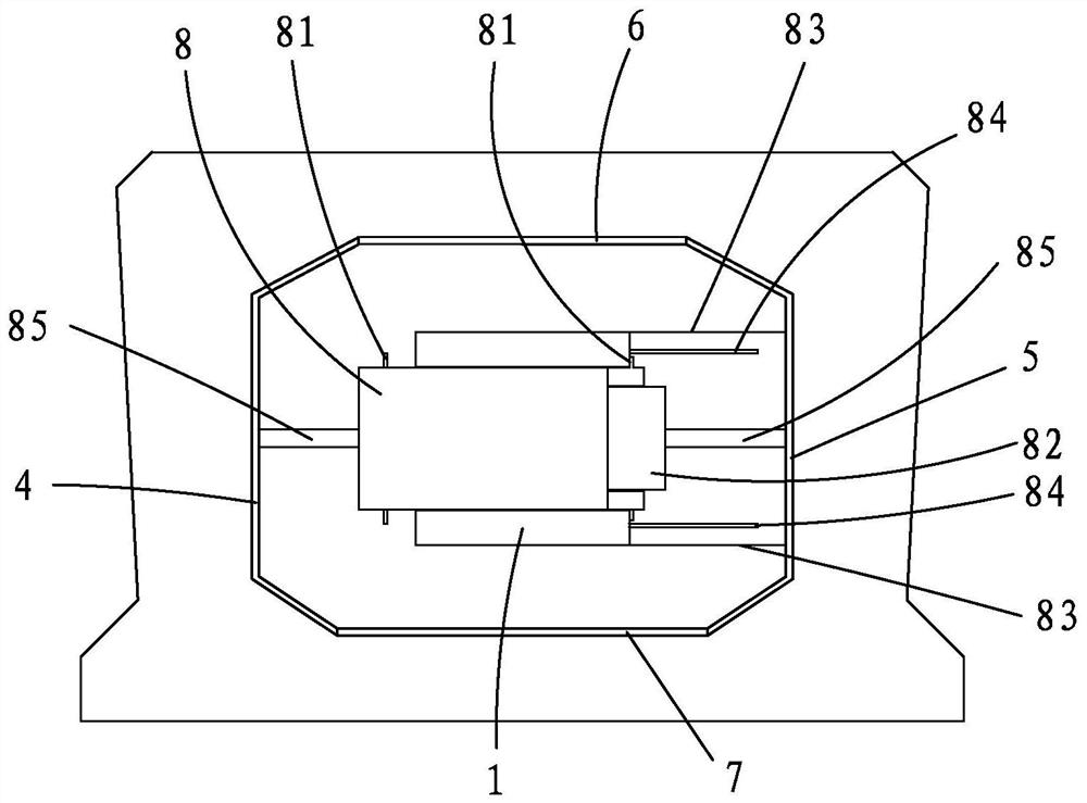 Mechanical demolding device for steel core mold of prefabricated hollow slab beam