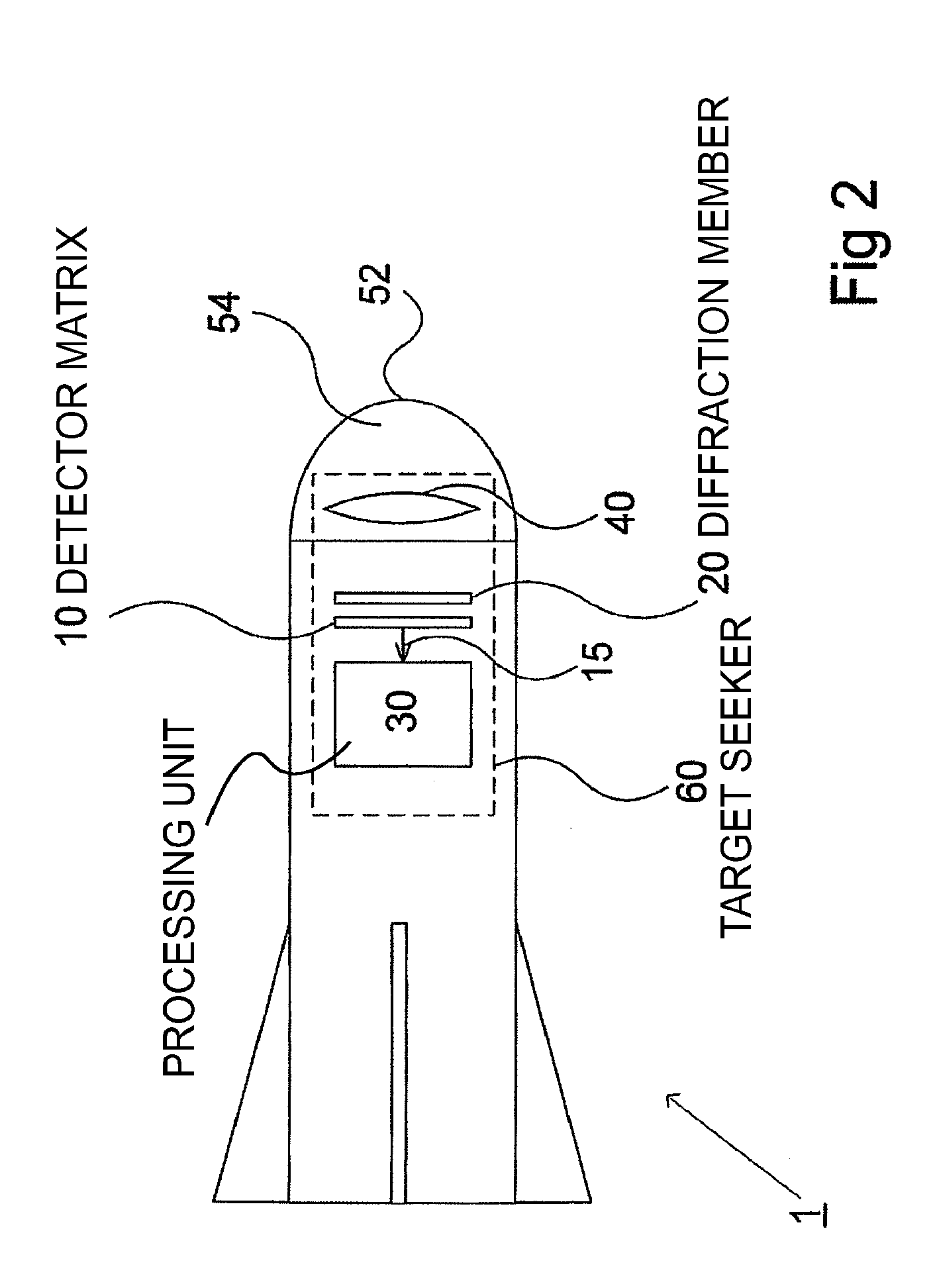 Laser target seeker device