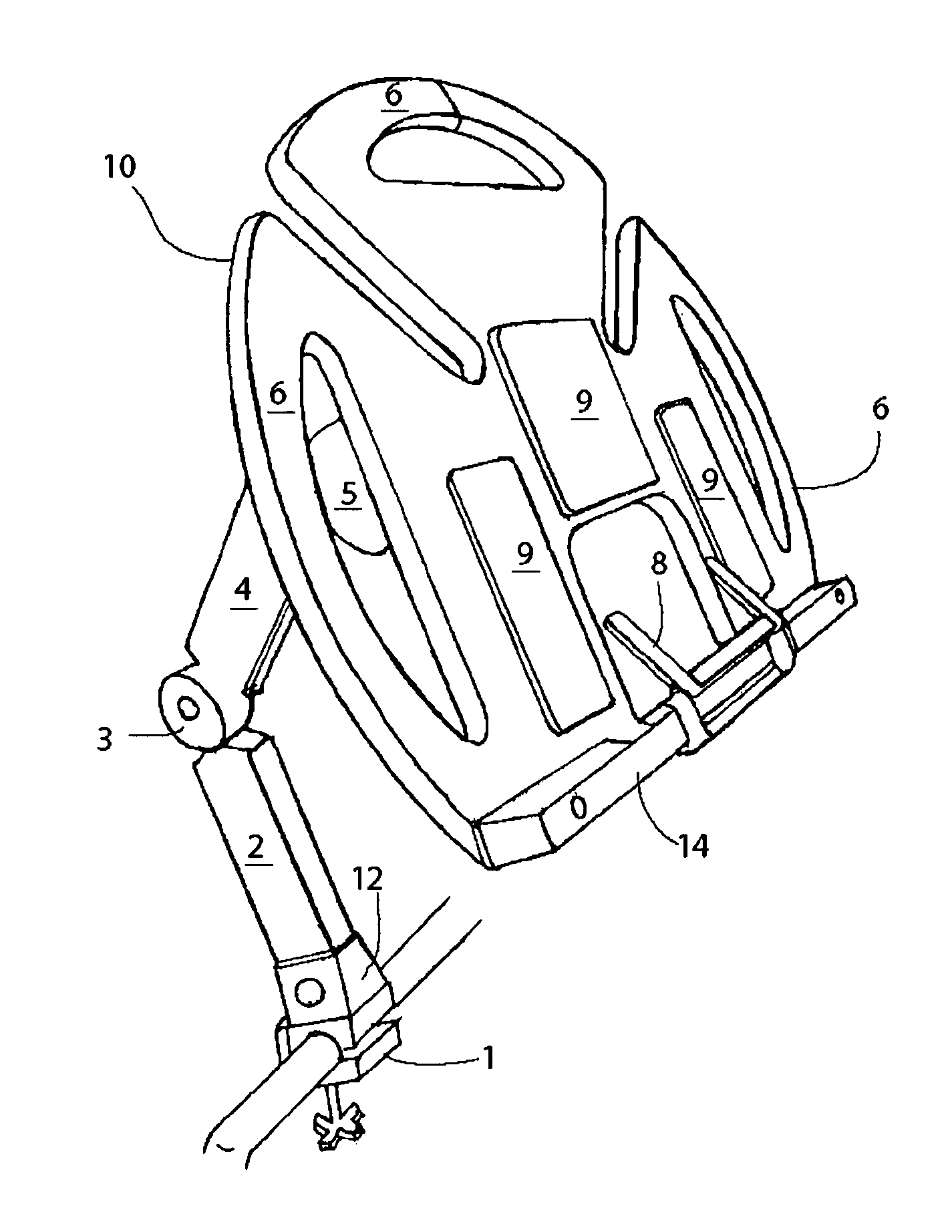 Adjustable laptop holder for exercise equipment