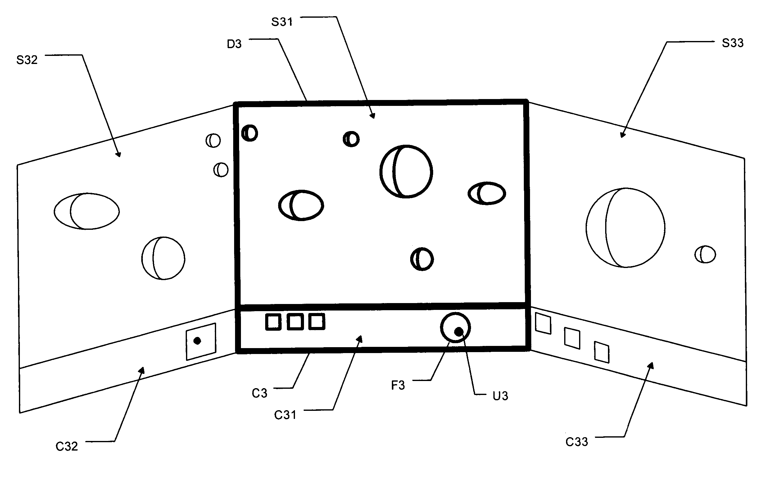 Navigation and viewing in a multidimensional space