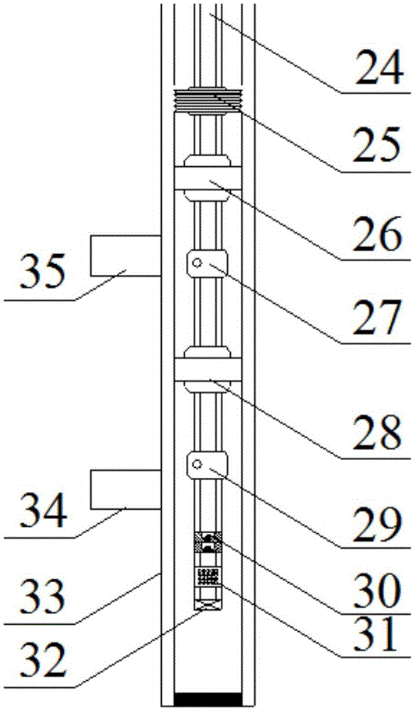 Well-flushing step-by-step unsetting packer