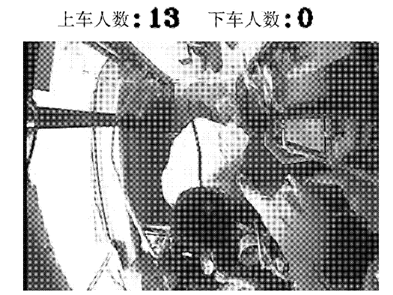 Real-time bus passenger flow volume statistical method