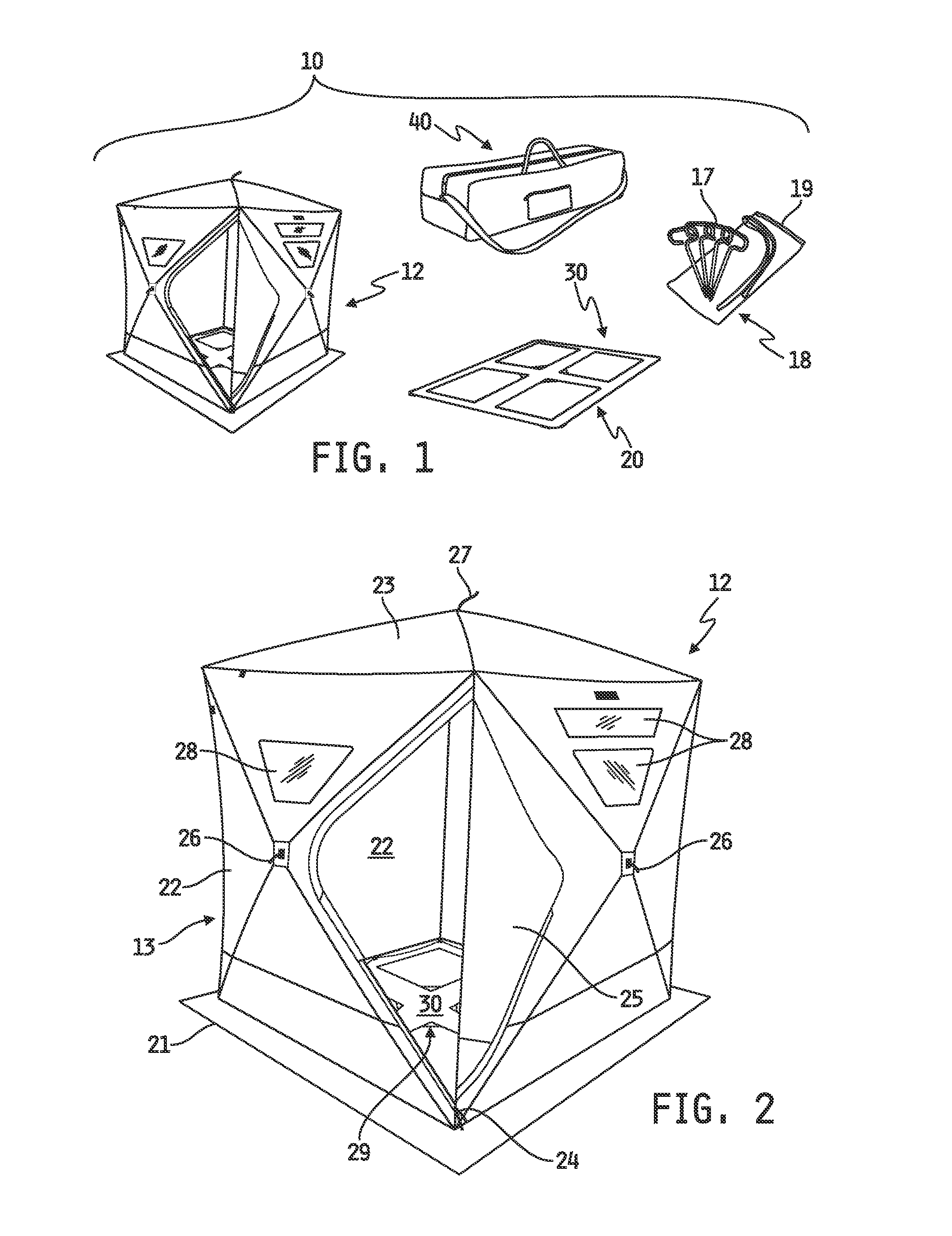 Method and apparatus for a portable enclosure