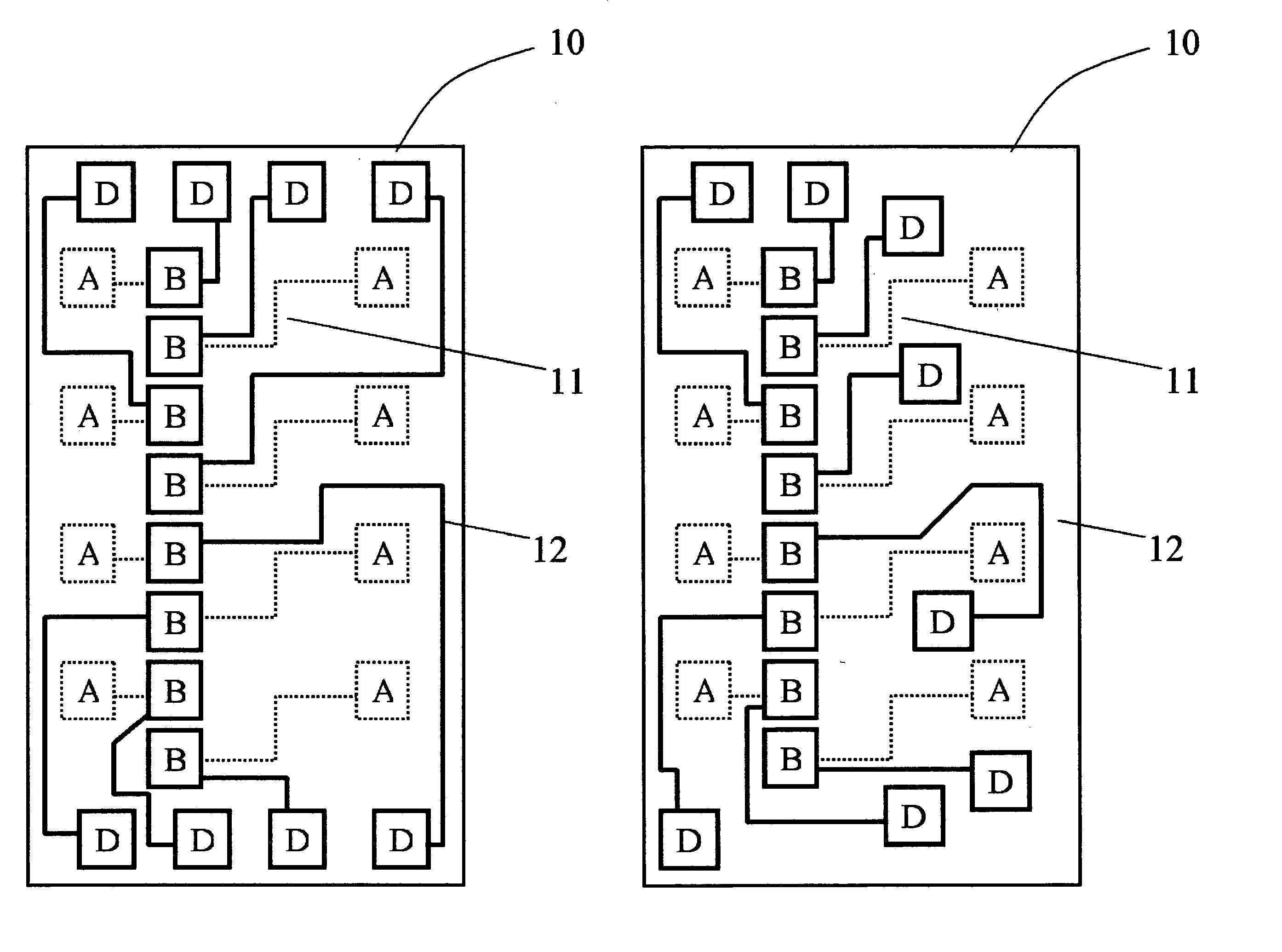 Test pads for IC chip