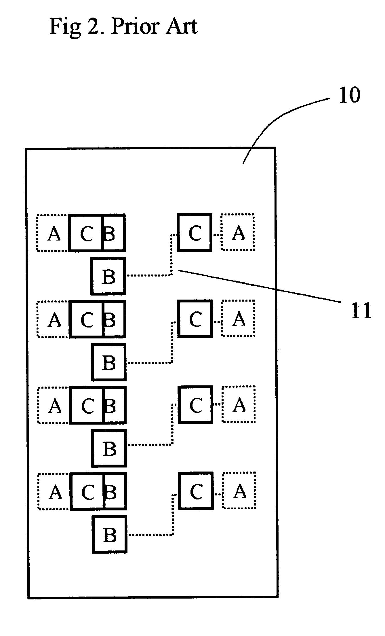 Test pads for IC chip