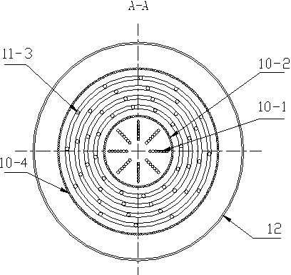 Integrated bunch type radiant boiler and preheating boiler mixed energy utilization device