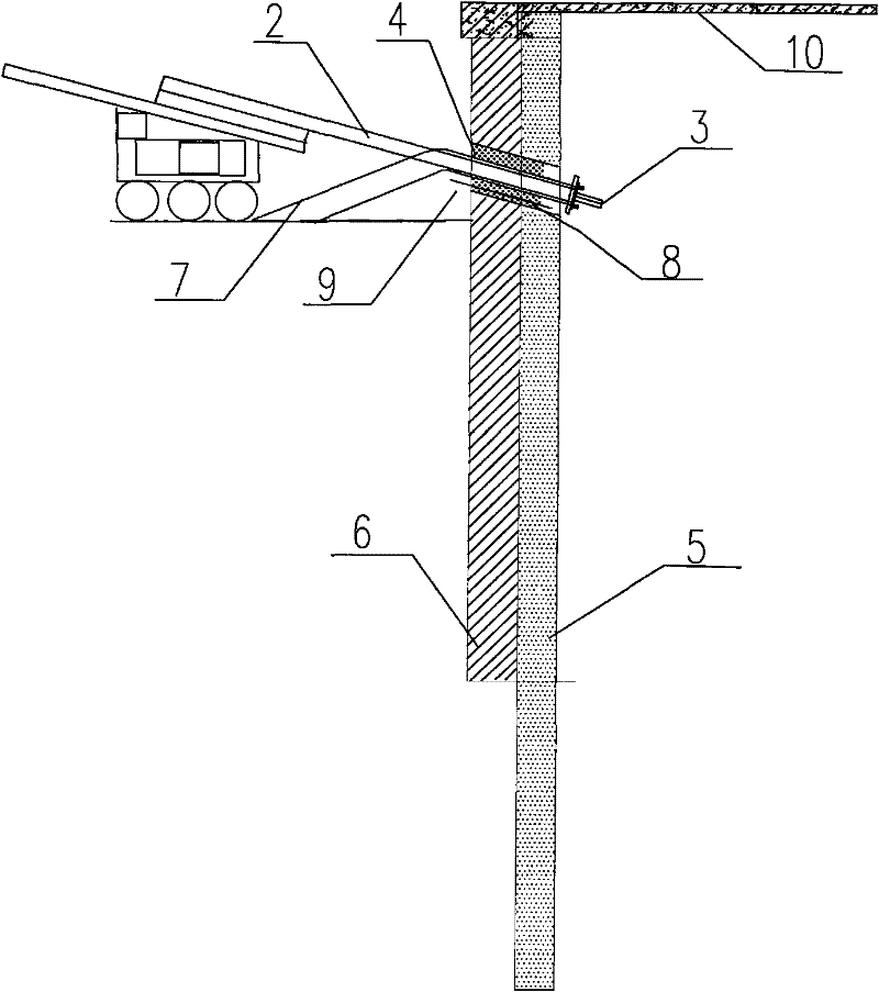 Anchor rod construction method for preventing water running and sand jetting during drilling hole