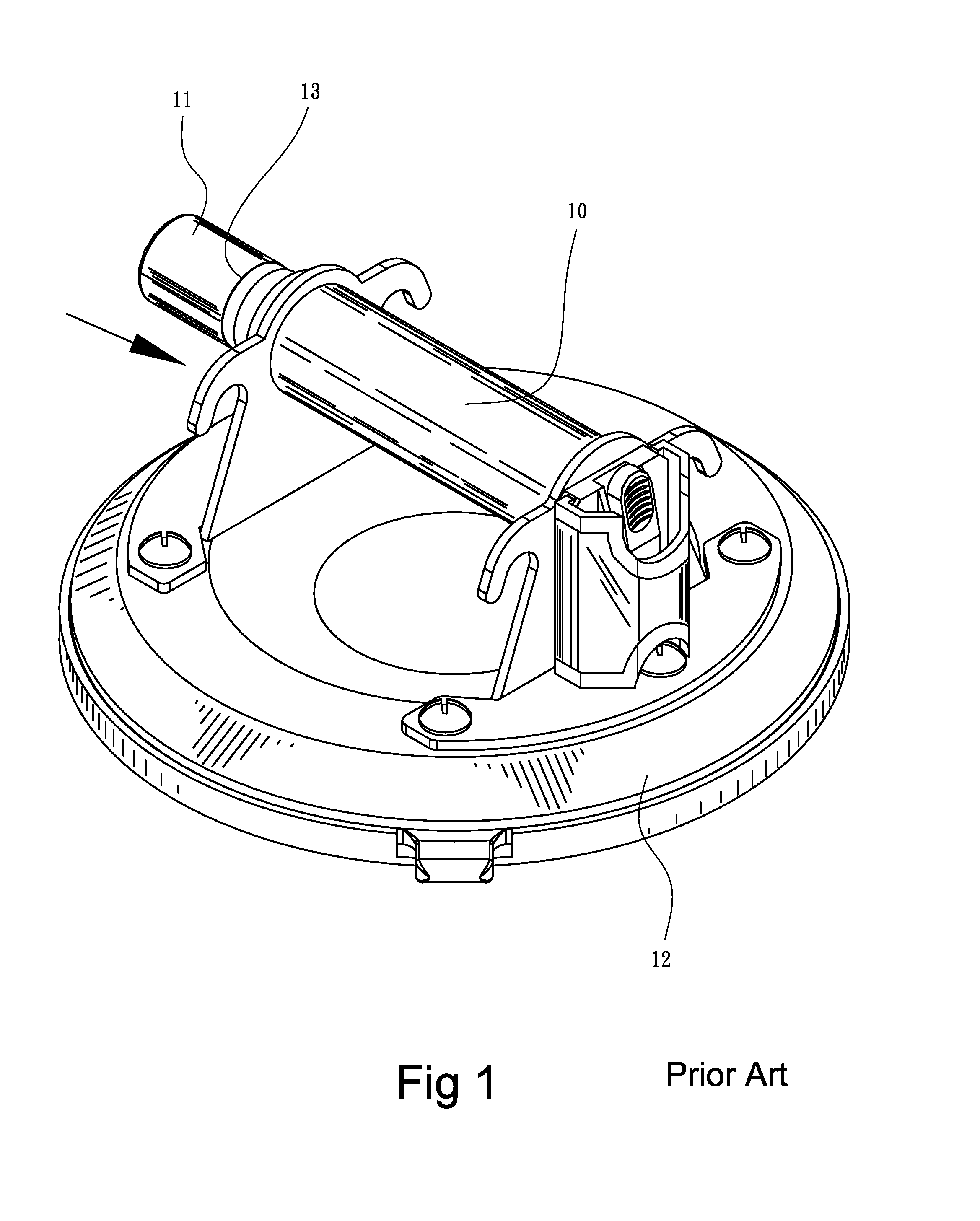 Automatic alert device for suction cup