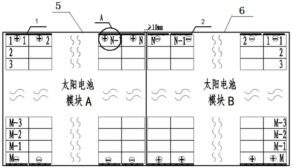 Structure and method for eliminating residual magnetic moment of solar cell array for space