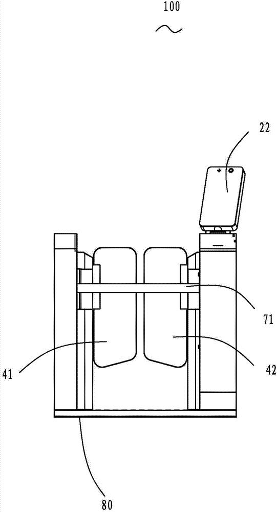 Automatic checking device for pedestrian clearance