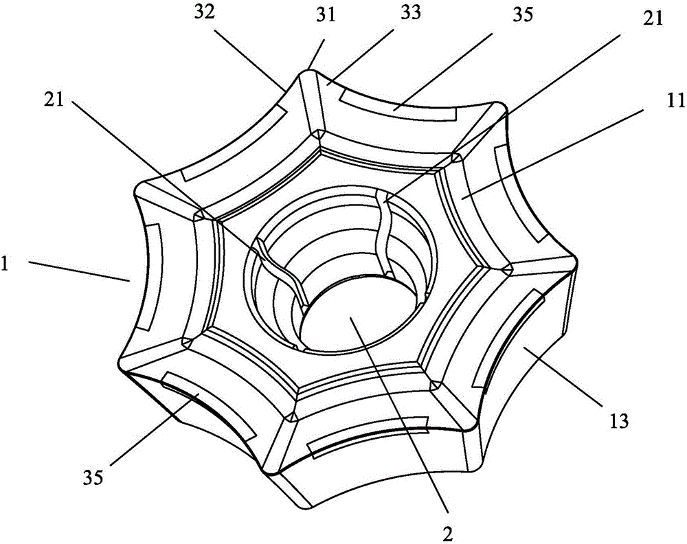 Turning/milling blade for machining dead-hard steel special-shaped part