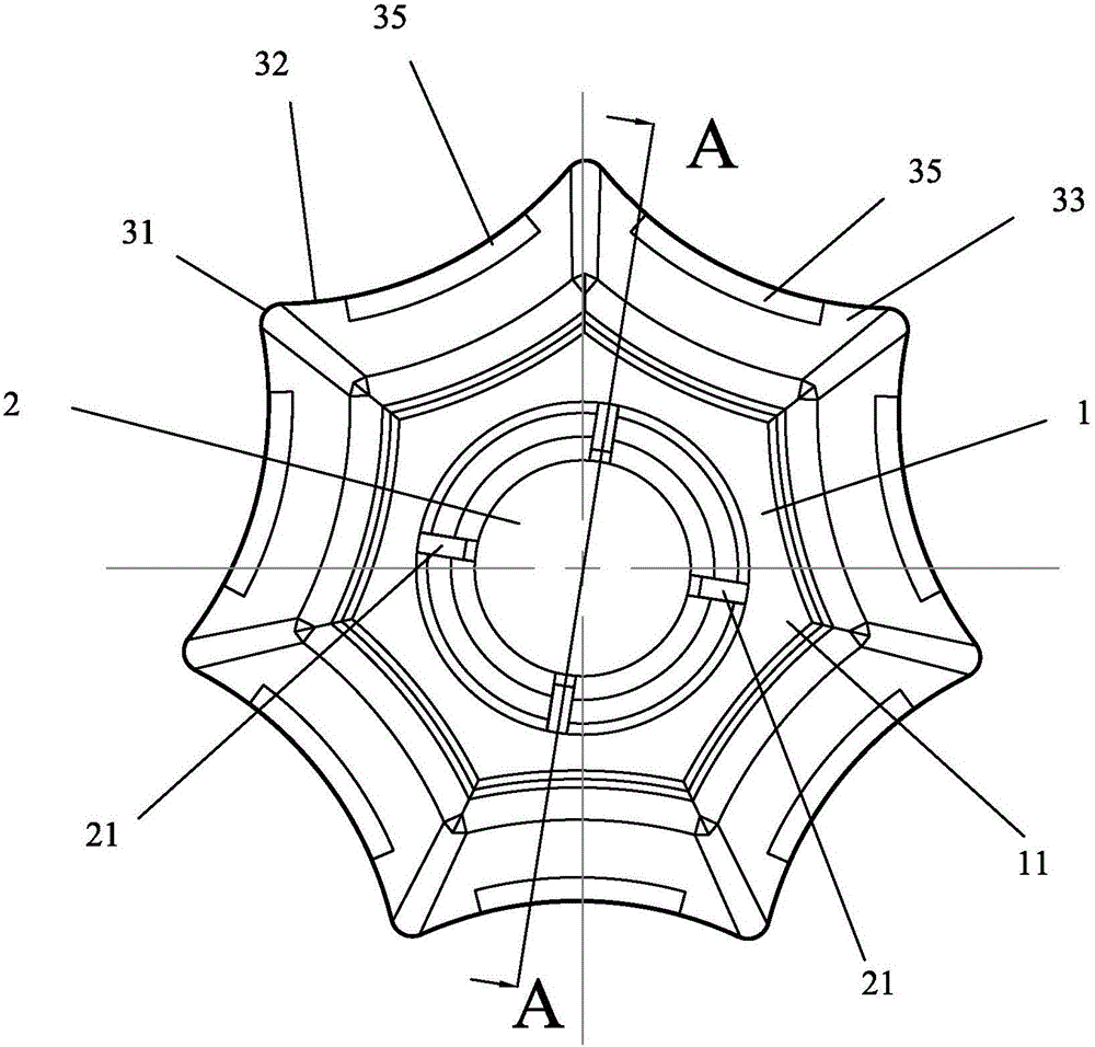 Turning/milling blade for machining dead-hard steel special-shaped part