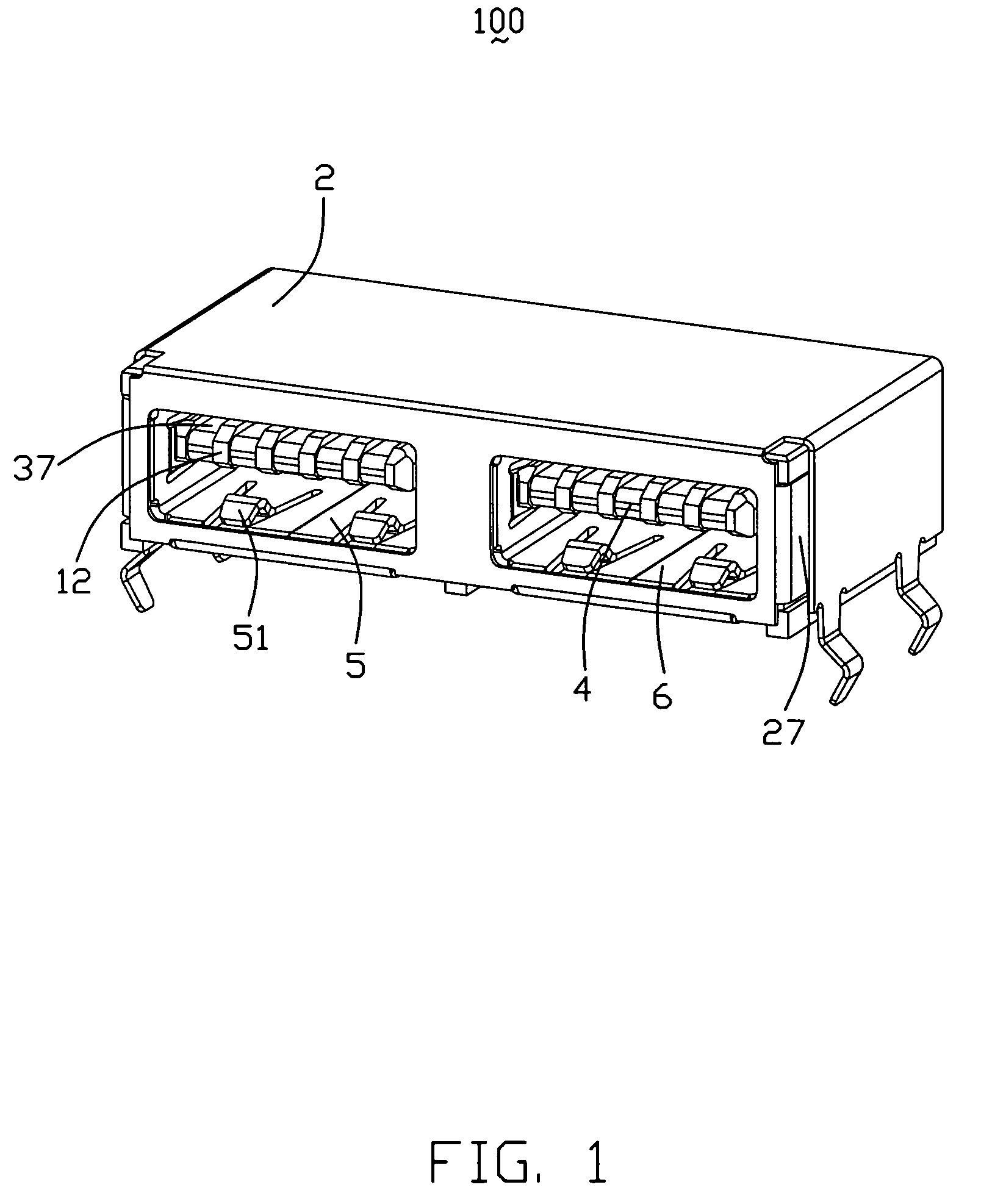 Electrical connector with improved contacts arrangement