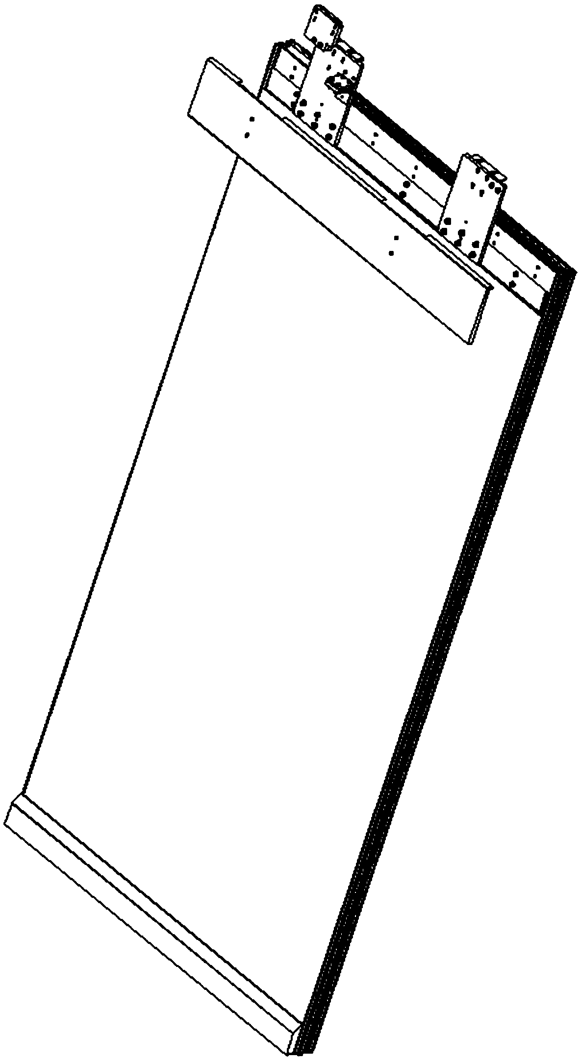 A double-leaf sliding screen door installation structure and installation method