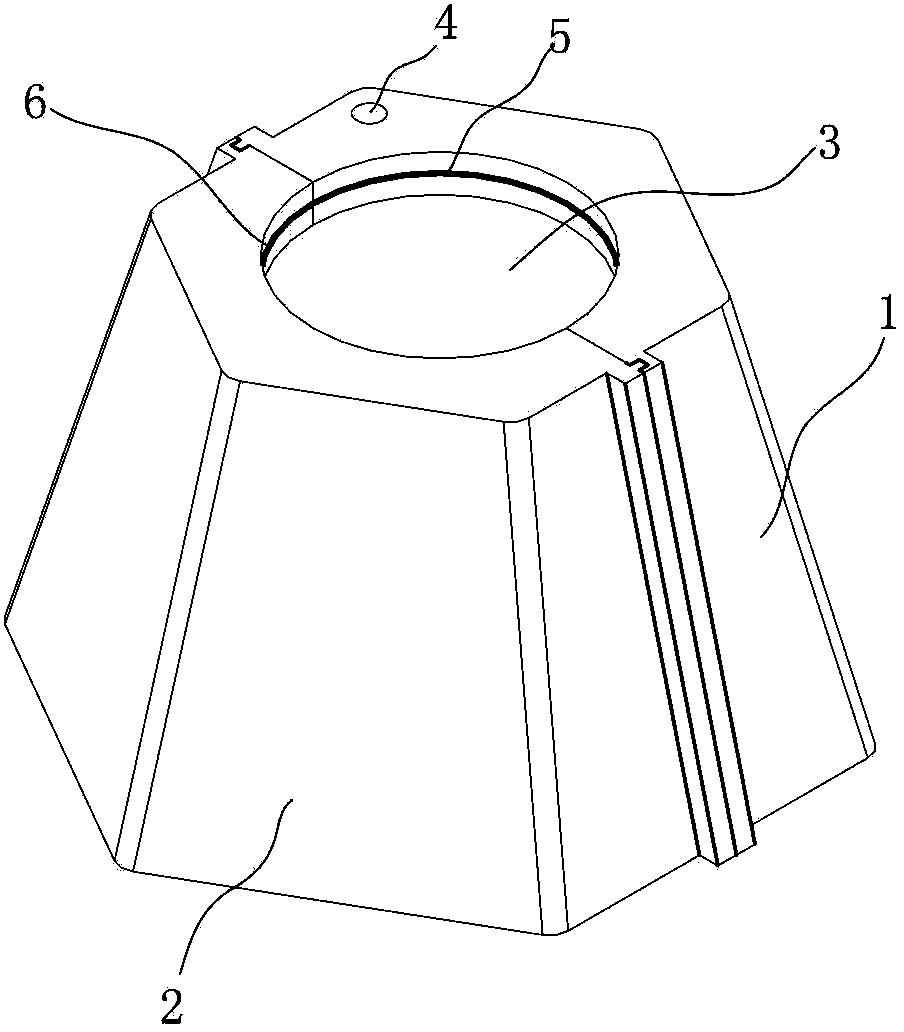 Protective cap for column base of transformer substation power distribution unit steel frame