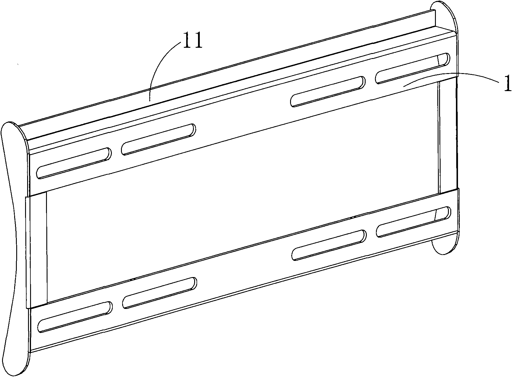 Flat-panel display hanging bracket capable of realizing fast and accurate alignment