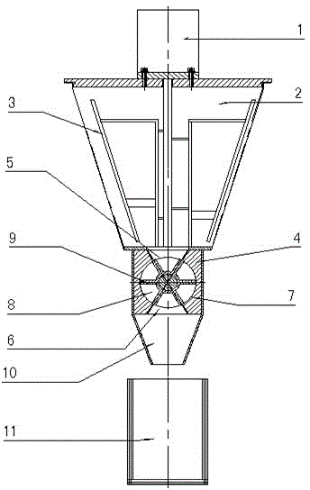 High-speed feeding and packing device for particle material packaging machine and control method thereof