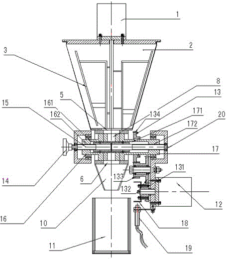 High-speed feeding and packing device for particle material packaging machine and control method thereof