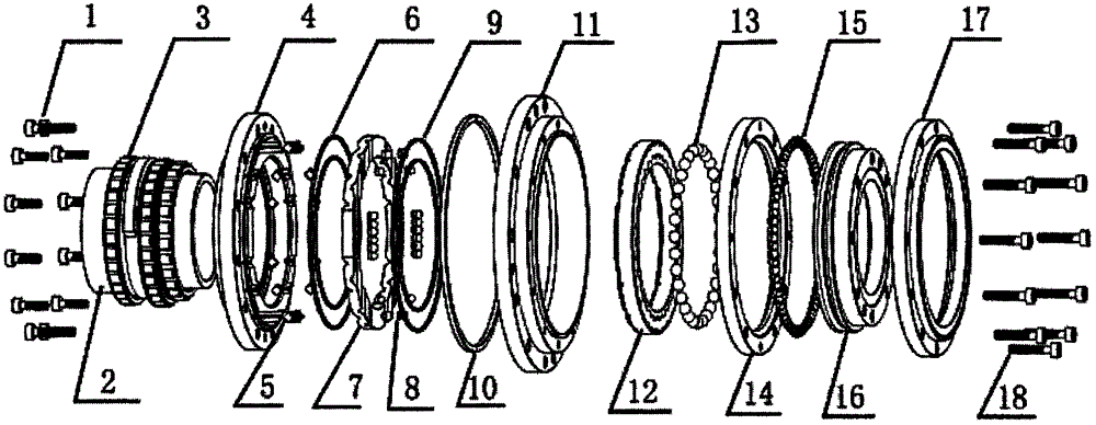 V-shaped slot follower plate of speed reducer