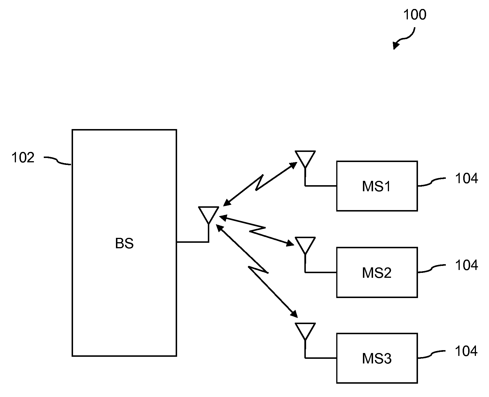 Method for reducing power consumption in a multi-user digital communication system and mobile station employing the method