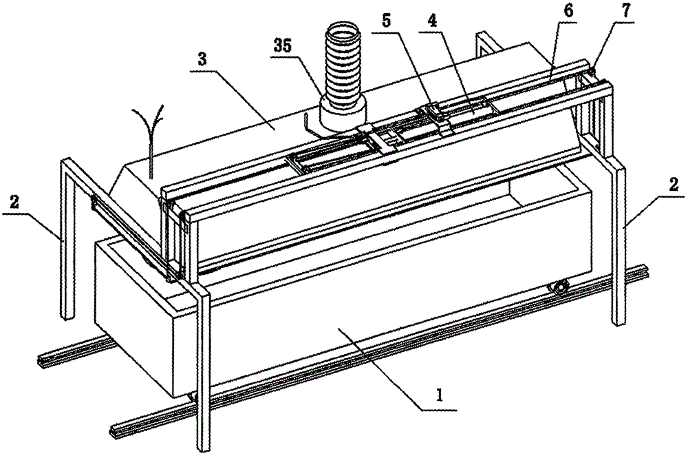 Automatic oil spraying device for aerated brick die vehicle