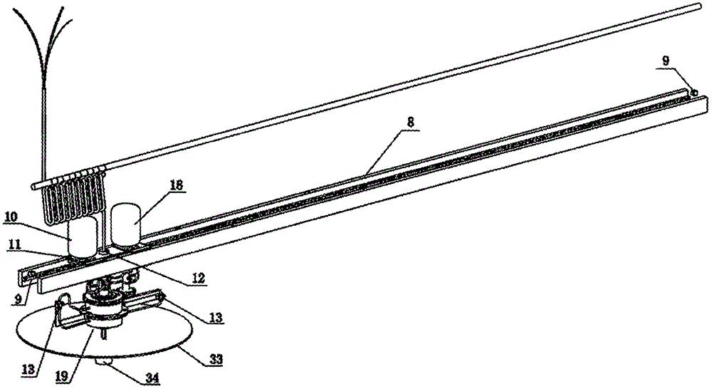 Automatic oil spraying device for aerated brick die vehicle