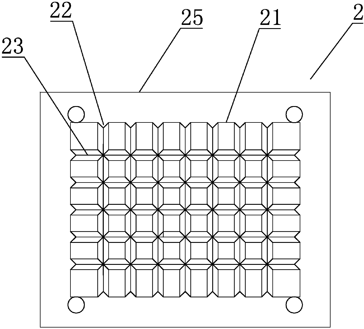 Ship square steel step die-pressing device