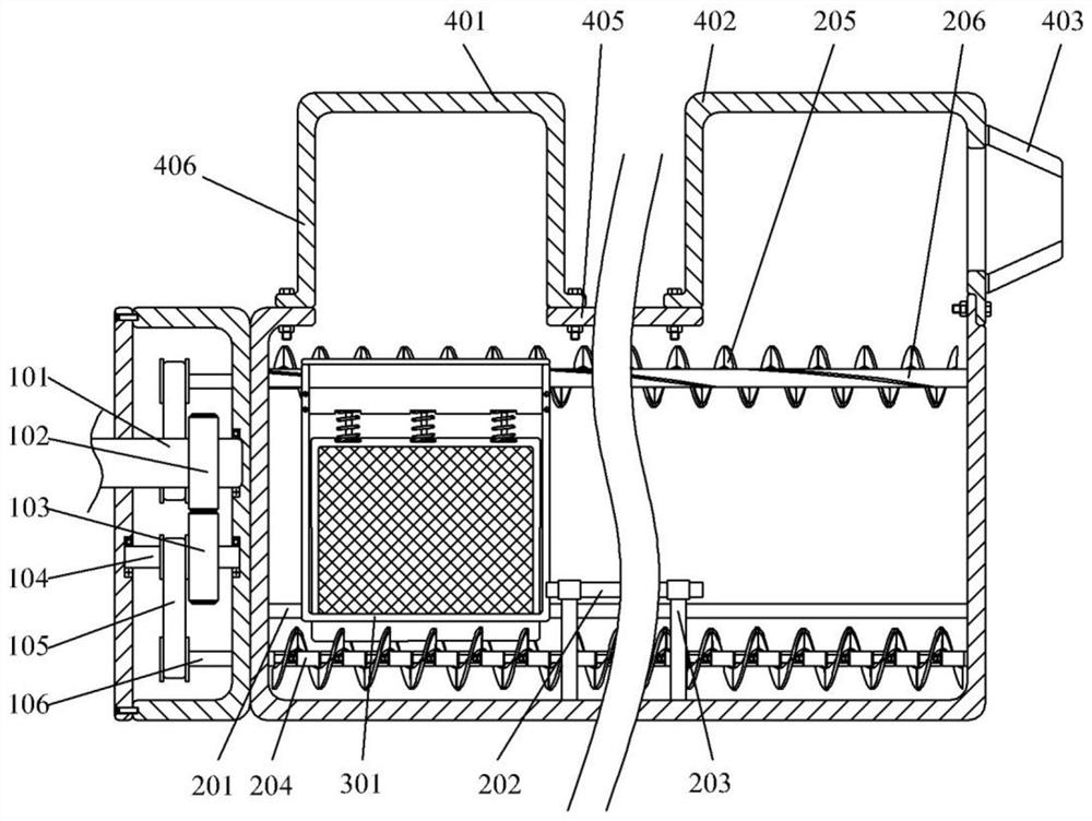 A particle drying device for processing plastic products