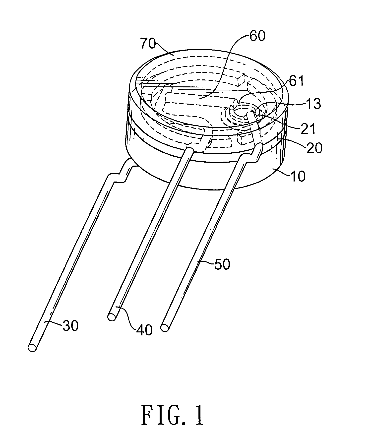 Metal oxide varistor with heat protection