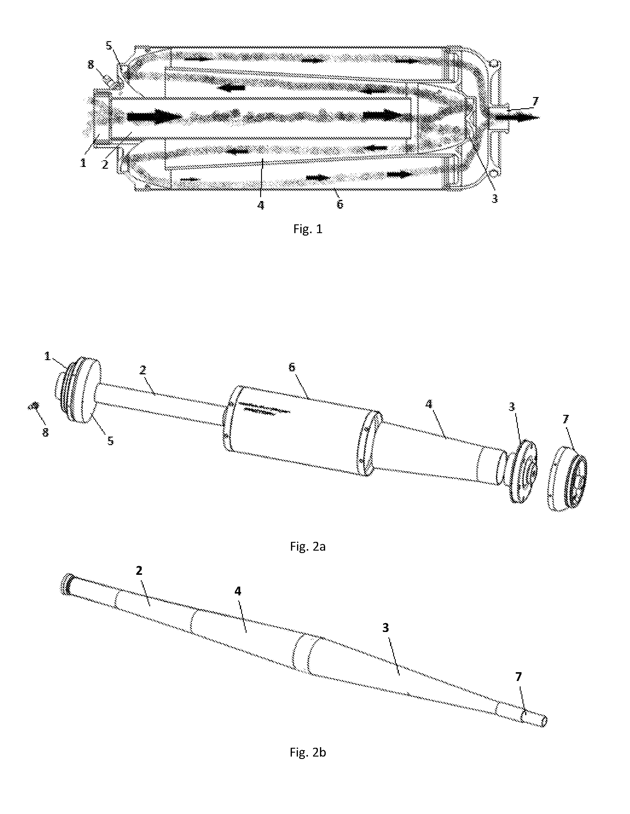 Exhaust resonator for a two-stroke engine for use in a motorized float