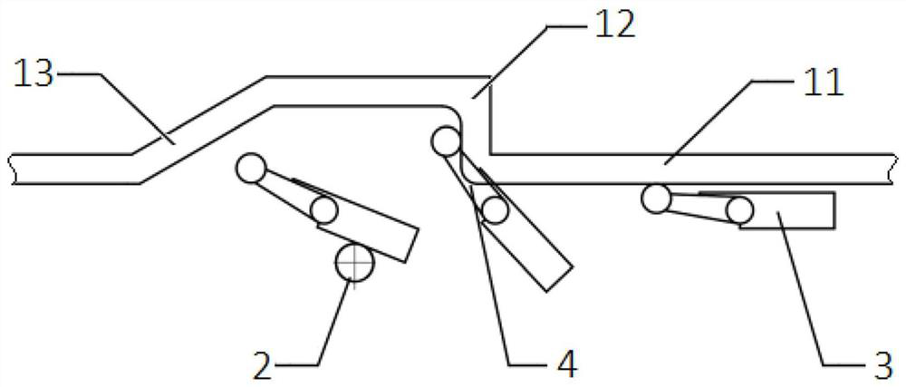 Split type rocker arm device and pellet ring cooling machine