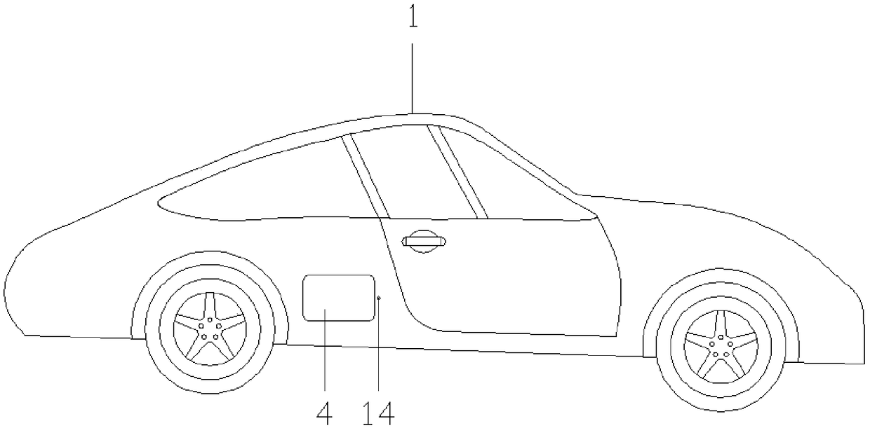 New energy vehicle battery bin structure being convenient to quickly replace power battery