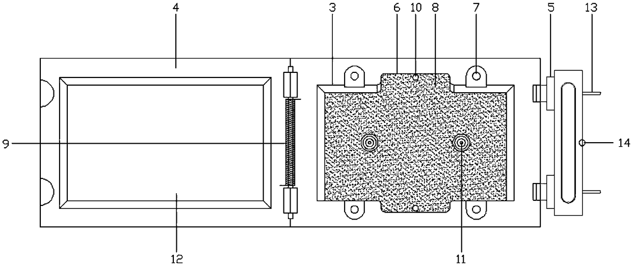 New energy vehicle battery bin structure being convenient to quickly replace power battery