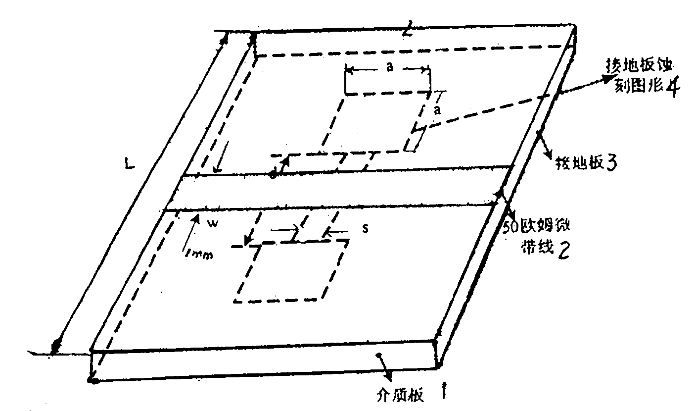 Asymmetric DGS (Defected Ground Structure) structure cascaded filter