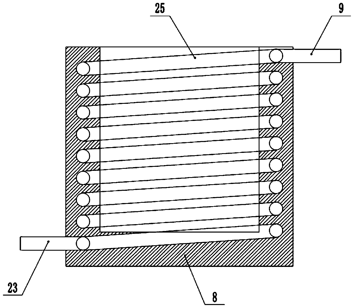 Rapid cooling type injection molding device