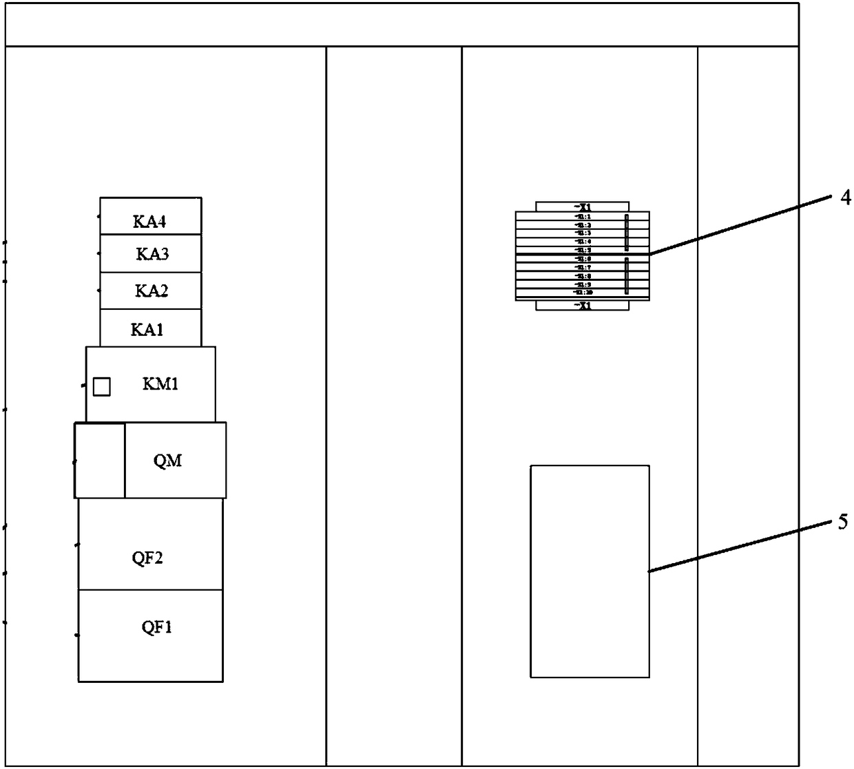 Electric automatic control system for tire line truck loading