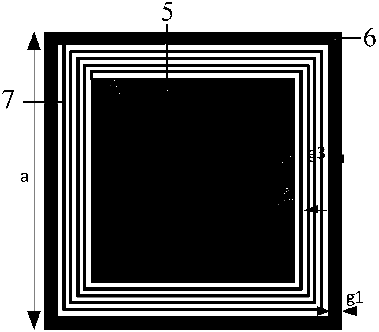 Spiral resonant ring ultra-wideband simultaneous switching noise suppression power distribution network