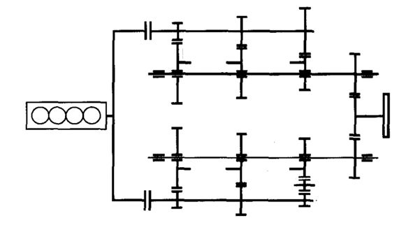 Automatic transmission with double intermediate shafts for collaboratively transmitting power and control method of automatic transmission