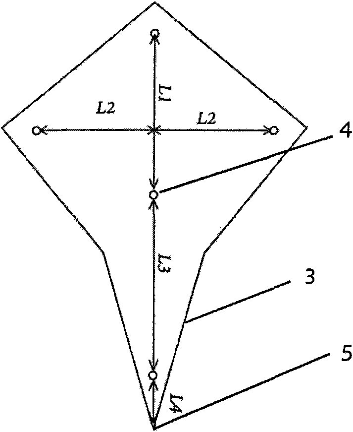 Three-dimensional coordinate measuring system of handheld target trinocular camera