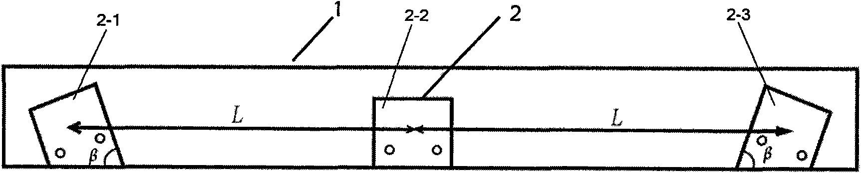 Three-dimensional coordinate measuring system of handheld target trinocular camera