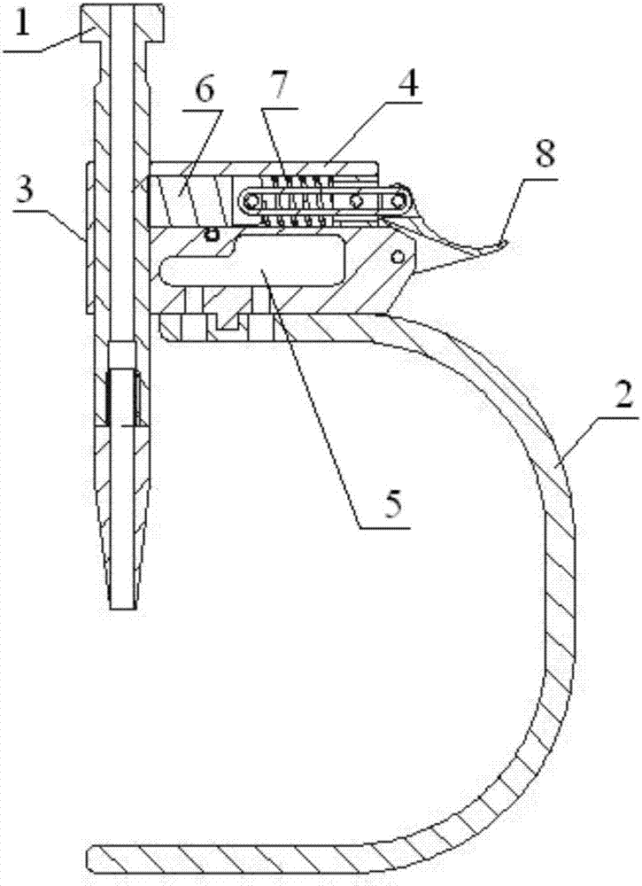 Sighting device for closed punching of coracoid clavicle