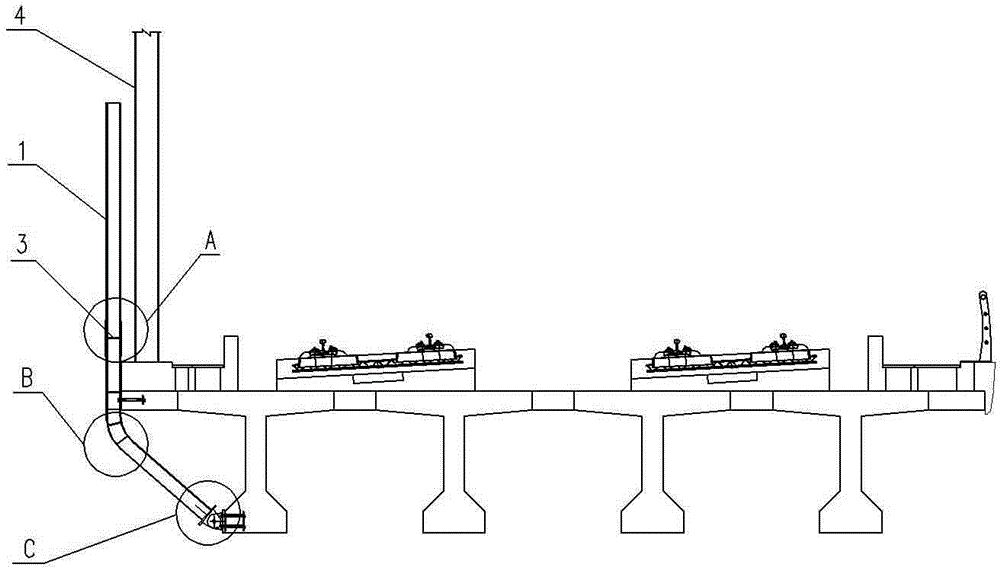 High-speed railway bridge wind blocking structure