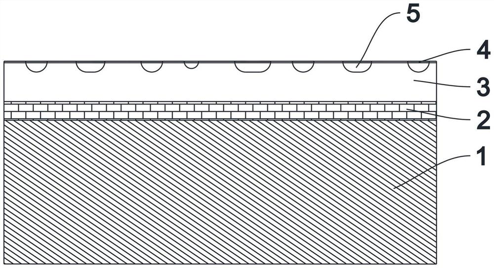 Glazed tile with bright star effect on surface and preparation method of glazed tile