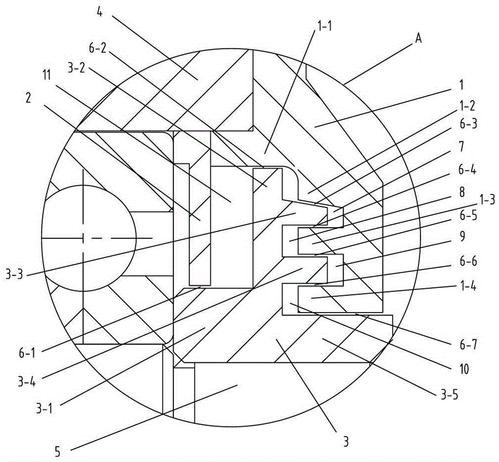 Self-reflux sealing structure of railway vehicle gearbox