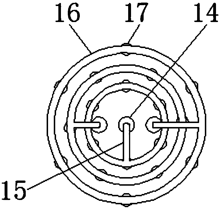 Filling, digging and observing device of earth-rock for construction